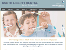 Tablet Screenshot of northlibertydental.com